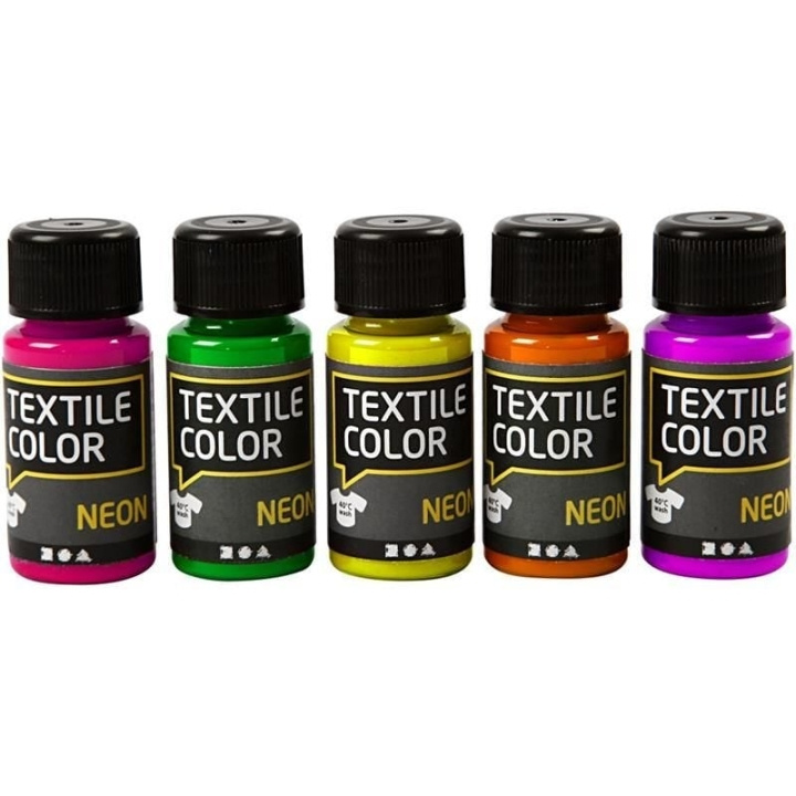 Creative Toys Tekstilfarve - Neon 5 x 50 ml (342280) i gruppen SPORT, FRITID & HOBBY / Hobby / Hobbyfarver / Revell / Farvesæt hos TP E-commerce Nordic AB (D10887)