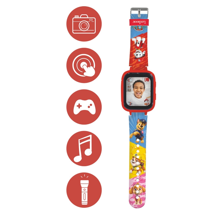 Lexibook Paw Patrol Kids Smartwatch med 8 GB hukommelseskort (DMW070PA) i gruppen SPORT, FRITID & HOBBY / Smartwatch & Aktivitetsmåler / Smartwatch til børn hos TP E-commerce Nordic AB (D12172)