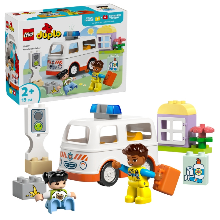 LEGO DUPLO Town - Ambulance og chauffør (10447) i gruppen LEGETØJ, BØRN & BABY / Legetøj / Bygge legesager / Lego hos TP E-commerce Nordic AB (D12241)