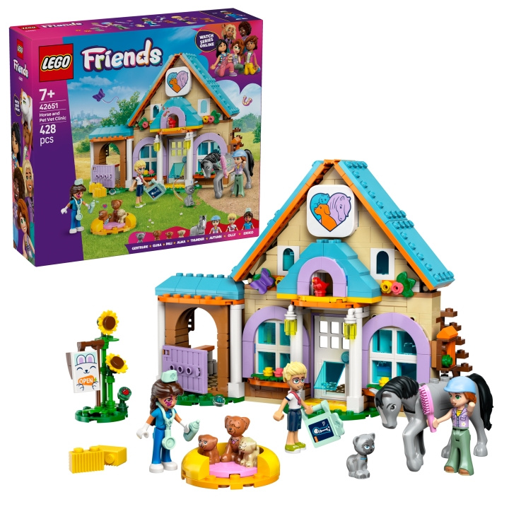 LEGO LEGO Friends - Heste- og kæledyrsveterinærklinik (42651) i gruppen LEGETØJ, BØRN & BABY / Legetøj / Bygge legesager / Lego hos TP E-commerce Nordic AB (D12284)