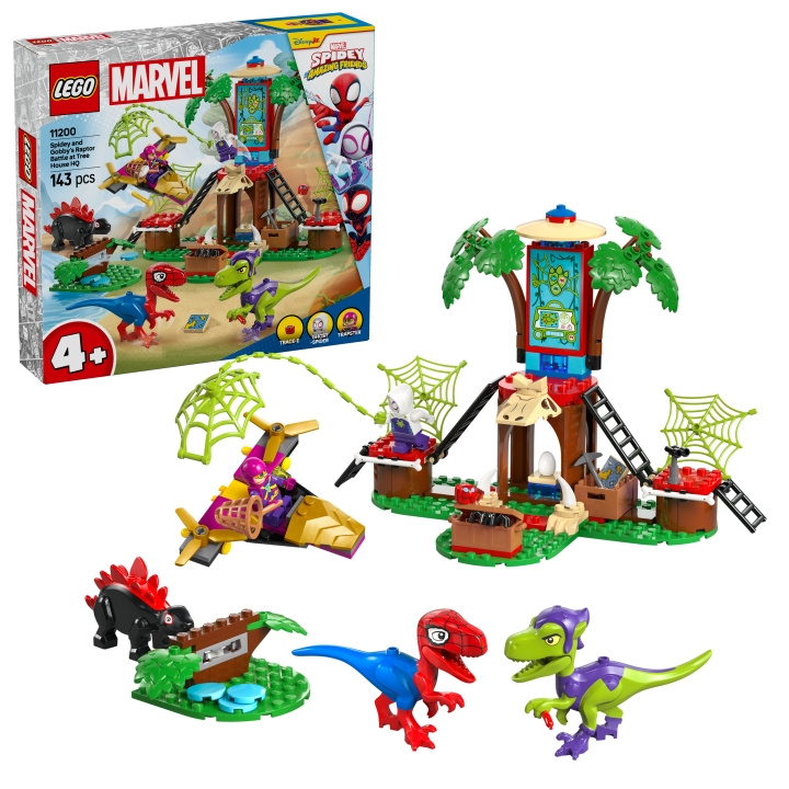 LEGO Spidey - Spidey og Gobbys raptorkamp i træhusets hovedkvarter (11200) i gruppen LEGETØJ, BØRN & BABY / Legetøj / Bygge legesager / Lego hos TP E-commerce Nordic AB (D12313)