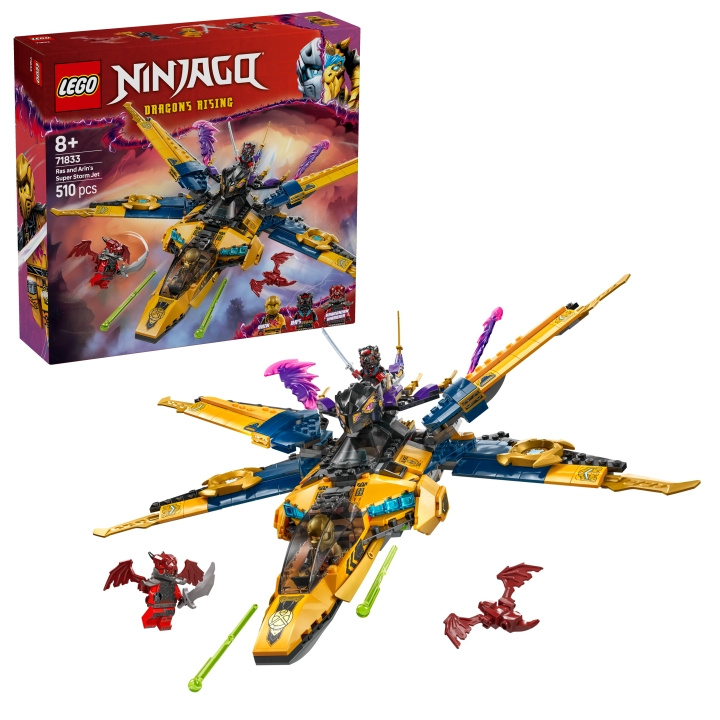 LEGO Ninjago - Ras og Arins Super Storm Jet (71833) i gruppen LEGETØJ, BØRN & BABY / Legetøj / Bygge legesager / Lego hos TP E-commerce Nordic AB (D12316)