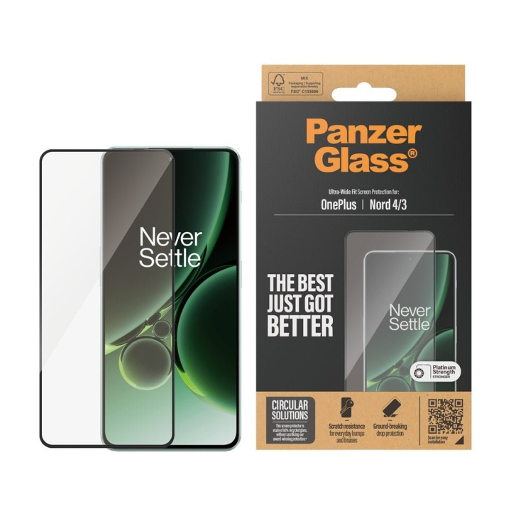 PanzerGlass Skærmbeskytter - OnePlus Nord 4. 3 - Ultra-bred pasform i gruppen SMARTPHONES & TABLETS / Mobil Beskyttelse / OnePlus hos TP E-commerce Nordic AB (D12379)