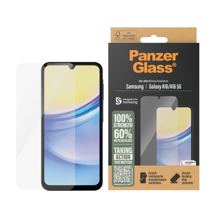 PanzerGlass Skærmbeskytter - Samsung New A15/ A16 5G - Ultra-Wide Fit i gruppen SMARTPHONES & TABLETS / Mobil Beskyttelse / Samsung hos TP E-commerce Nordic AB (D12382)