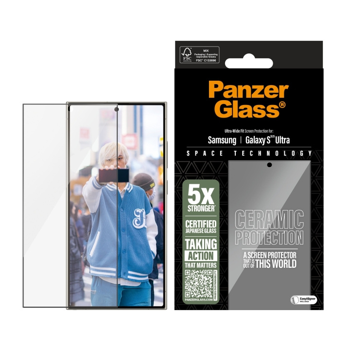 PanzerGlass Keramisk skærmbeskytter Samsung Galaxy S25 - Ultra-wide fit i gruppen SMARTPHONES & TABLETS / Mobil Beskyttelse / Samsung hos TP E-commerce Nordic AB (D12458)