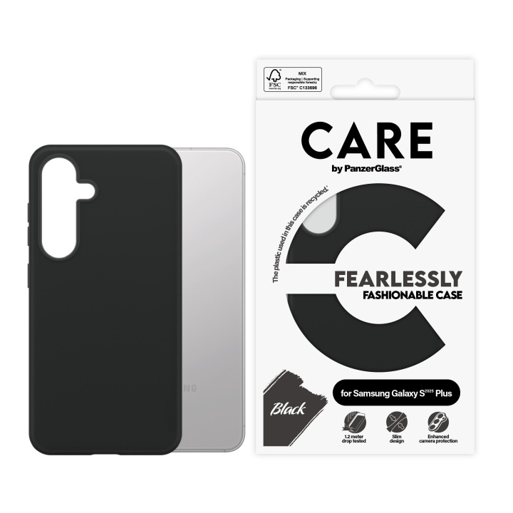 CARE by PanzerGlass - Moderigtigt etui Sort Samsung Galaxy S25 Plus i gruppen SMARTPHONES & TABLETS / Mobil Beskyttelse / Samsung hos TP E-commerce Nordic AB (D12459)