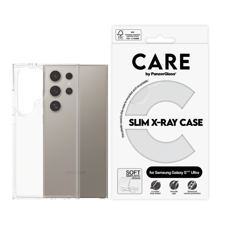 CARE by PanzerGlass - Moderigtigt etui Transparent X-Ray Soft Basic Samsung Galaxy S 2025 Ultra i gruppen SMARTPHONES & TABLETS / Mobil Beskyttelse / Samsung hos TP E-commerce Nordic AB (D12464)