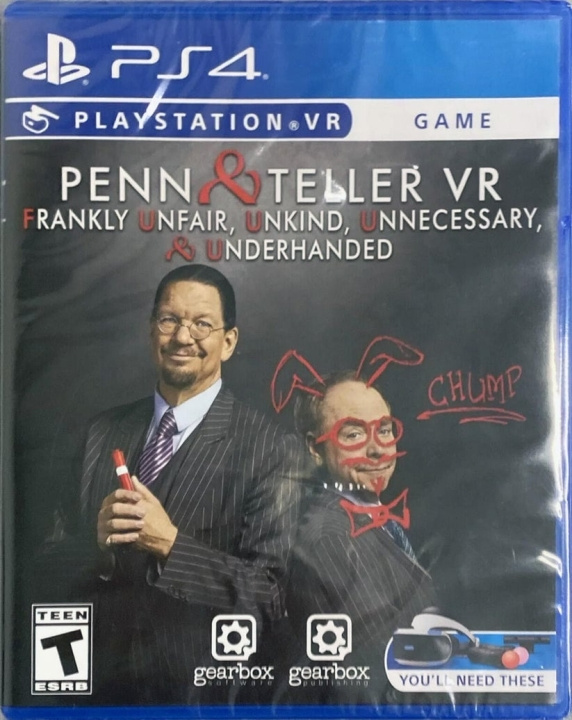 Penn & Teller VR: Frankly Unfair (Import) (PS4) i gruppen HJEMMEELEKTRONIK / Spilkonsoller og tilbehør / Sony PlayStation 4 / Spil hos TP E-commerce Nordic AB (D12478)