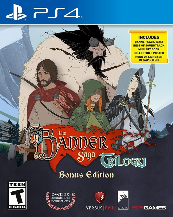 The Banner Saga Trilogy Bonus Edition (Import) (PS4) i gruppen HJEMMEELEKTRONIK / Spilkonsoller og tilbehør / Sony PlayStation 4 / Spil hos TP E-commerce Nordic AB (D12484)