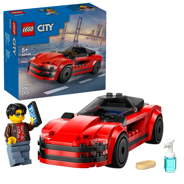 LEGO LEGO City - Rød sportsvogn (60448) i gruppen LEGETØJ, BØRN & BABY / Legetøj / Bygge legesager / Lego hos TP E-commerce Nordic AB (D12514)