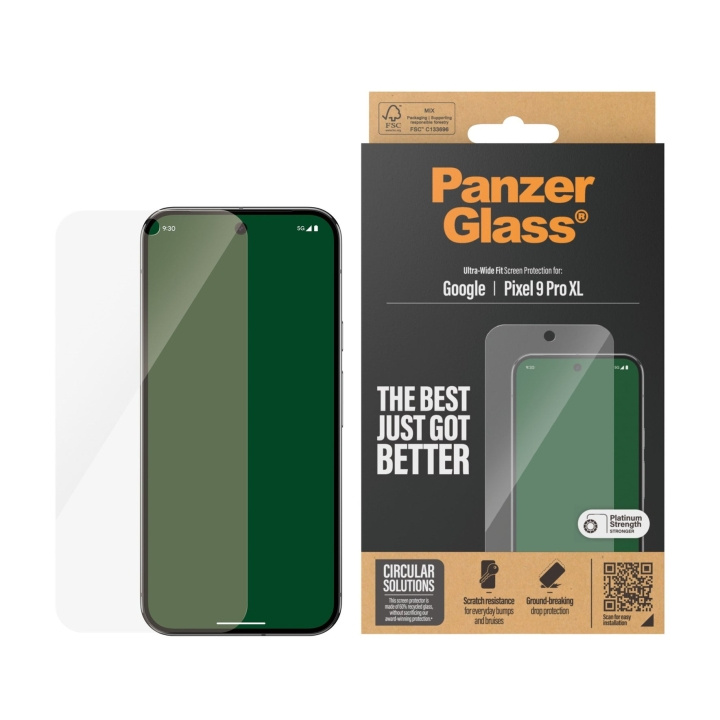 PanzerGlass Skærmbeskytter Google Pixel 9 Pro XL - Ultra-Wide Fit i gruppen SMARTPHONES & TABLETS / Mobil Beskyttelse / Google hos TP E-commerce Nordic AB (D12552)