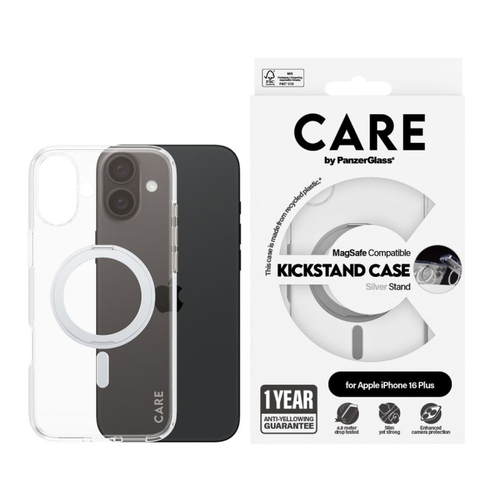 CARE by PanzerGlass - Etui - Transparent & MagSafe - iPhone 16 Plus i gruppen SMARTPHONES & TABLETS / Mobil Beskyttelse / Apple / iPhone 16 hos TP E-commerce Nordic AB (D12568)