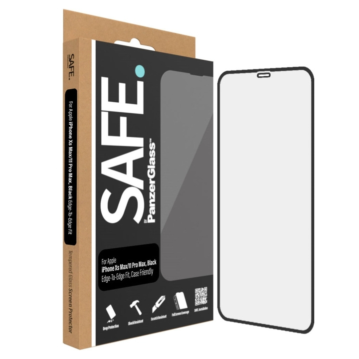 PanzerGlass SAFE by PanzerGlass - Skærmbeskytter - Apple iPhone Xs Max , 11 Pro Max - Kant-til-kant i gruppen SMARTPHONES & TABLETS / Mobil Beskyttelse / Apple / iPhone 11 Pro Max hos TP E-commerce Nordic AB (D12576)