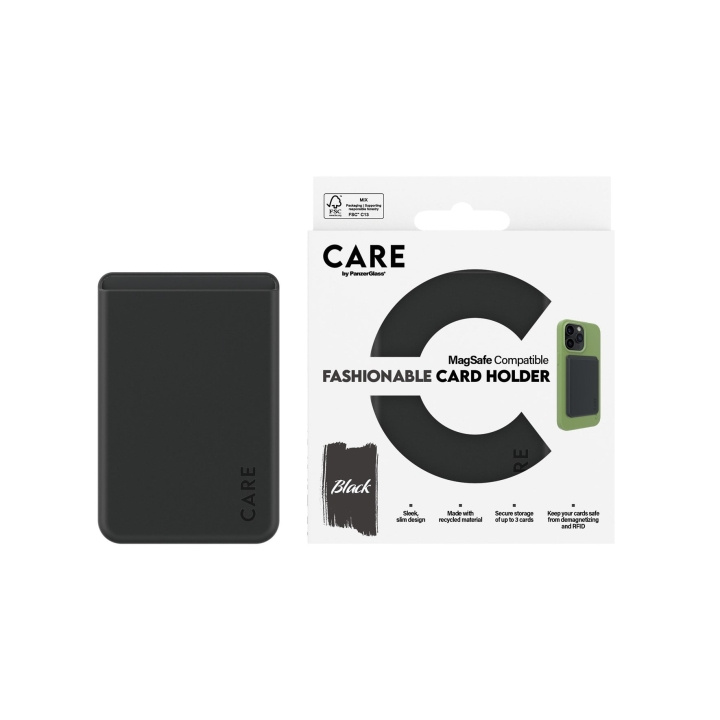 CARE by PanzerGlass - Kortholder - Sort - iPhone i gruppen SMARTPHONES & TABLETS / Øvrigt tilbehør / Andet hos TP E-commerce Nordic AB (D12602)