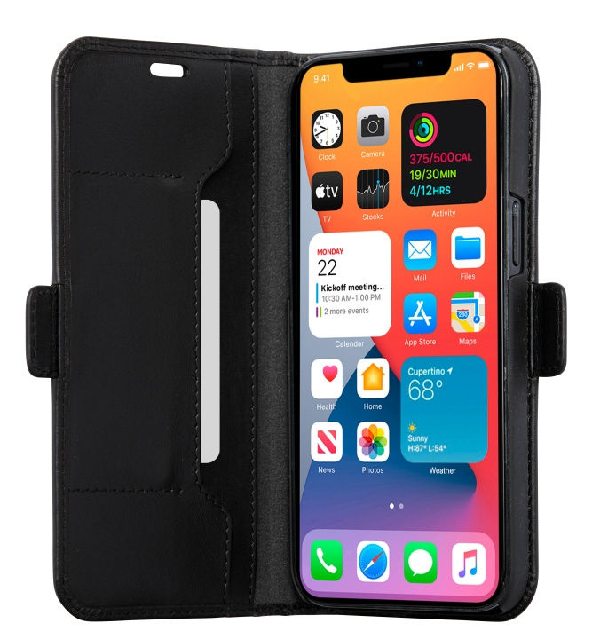 dbramante1928 Copenhagen Slim Flip Case - Sort - iPhone 12 Pro Max i gruppen SMARTPHONES & TABLETS / Mobil Beskyttelse / Apple / iPhone 12 Pro hos TP E-commerce Nordic AB (D12611)