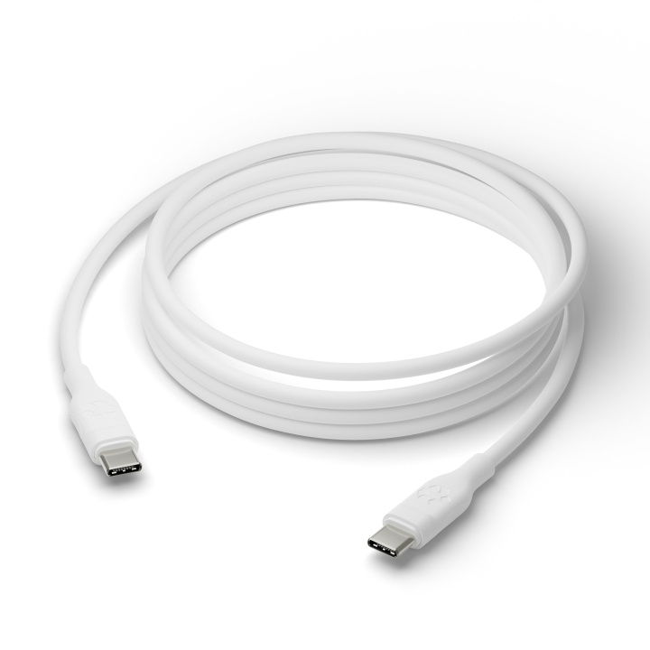 dbramante1928 opladning - Kabel - USB-C til USB-C - TPE, 2,5 - Hvid i gruppen COMPUTERTILBEHØR / Kabler og adaptere / USB / USB-C hos TP E-commerce Nordic AB (D12686)