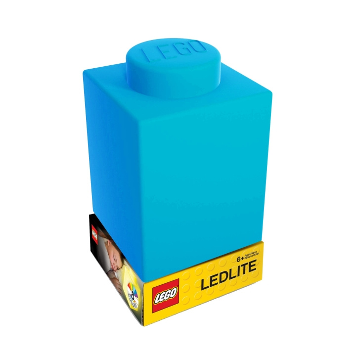 LEGO LED LEGO - Silikoneklods - Natlampe m/LED - Blå i gruppen LEGETØJ, BØRN & BABY / Børneværelse / Belysning til børn / Natlamper hos TP E-commerce Nordic AB (D12727)