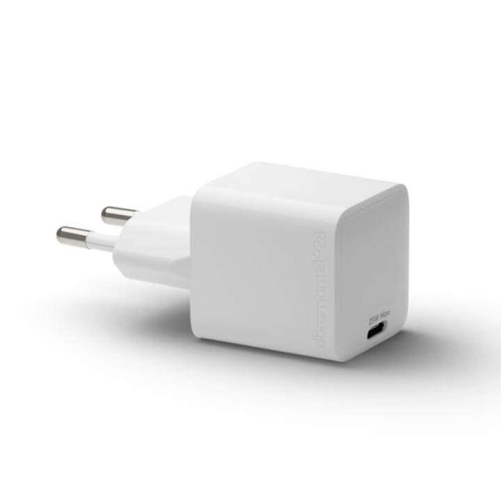 dbramante1928 Re-charge - vægoplader GaN - USB-C 25W EU - hvid i gruppen SMARTPHONES & TABLETS / Opladere og kabler / Vægoplader / Væg oplader Type C hos TP E-commerce Nordic AB (D12825)