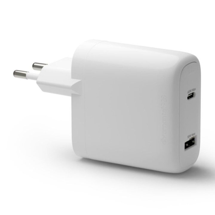 dbramante1928 Re-charge - vægoplader GaN - USB-C 65W+18W EU - hvid i gruppen COMPUTERTILBEHØR / Kabler og adaptere / USB / USB-C hos TP E-commerce Nordic AB (D12827)