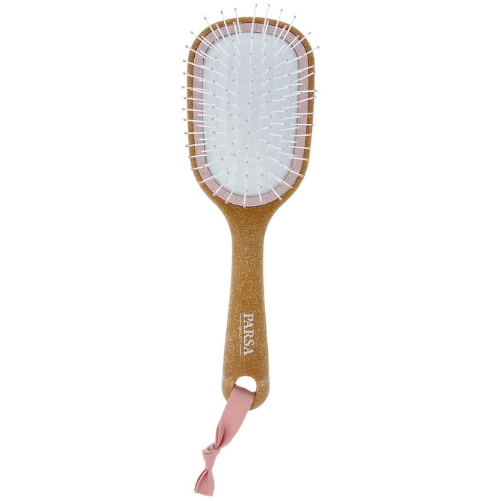 Parsa Cork Detangling Hairbrush Small Oval Wet & Dry Organic Pink i gruppen SKØNHED & HELSE / Hår og styling / Hårbørster hos TP E-commerce Nordic AB (D12865)