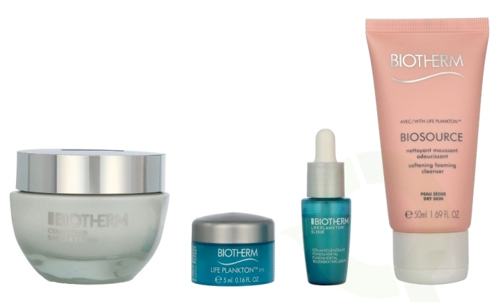 Biotherm Cera Repair Set 112 ml Face Cream 50ml/Cleansing Mousse 50ml/Facial Serum 7ml/Eye Contour Cream 5ml i gruppen SKØNHED & HELSE / Hudpleje / Ansigt / Hudserum hos TP E-commerce Nordic AB (D13013)