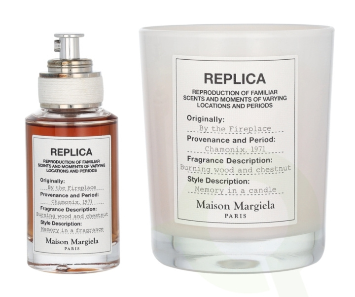 Maison Margiela Replica By The Fireplace Giftset 195 ml Edt Spray 30ml/Scented Candle 165g i gruppen SKØNHED & HELSE / Gaveæske hos TP E-commerce Nordic AB (D13115)