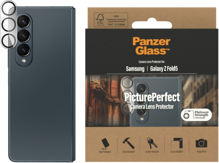 PanzerGlass PicturePerfect cover til kameralinse, Samsung Galaxy Z Fold5 i gruppen SMARTPHONES & TABLETS / Mobil Beskyttelse / Samsung hos TP E-commerce Nordic AB (D13467)