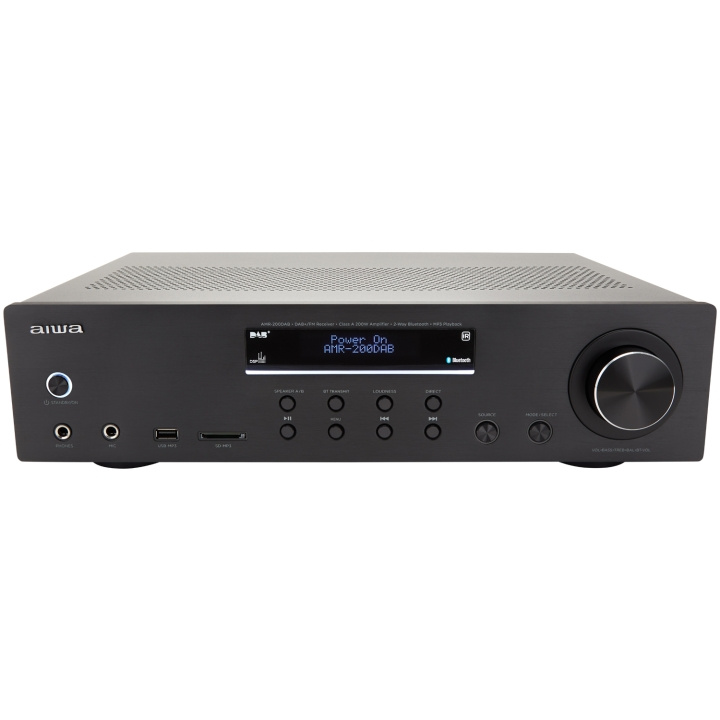 AIWA Stereo-receiver med Bluetooth 2 x 100 Watt RMS @4Ohm i gruppen HJEMMEELEKTRONIK / Lyd & billede / Hjemmebiograf, HiFi & Bærbar / Forstærker & Receiver hos TP E-commerce Nordic AB (D13541)