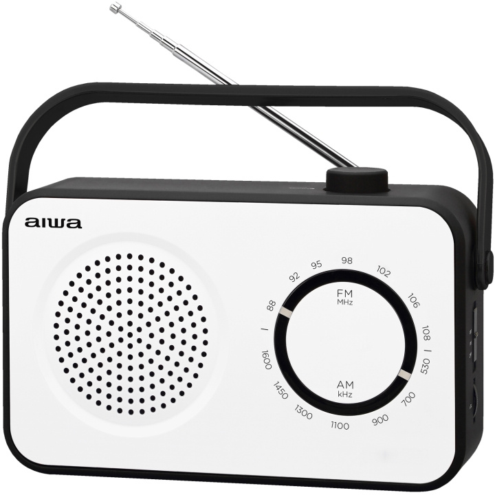 AIWA Analog radio Vit i gruppen HJEMMEELEKTRONIK / Lyd & billede / Hjemmebiograf, HiFi & Bærbar / Radio og vækkeure / Radio hos TP E-commerce Nordic AB (D13573)