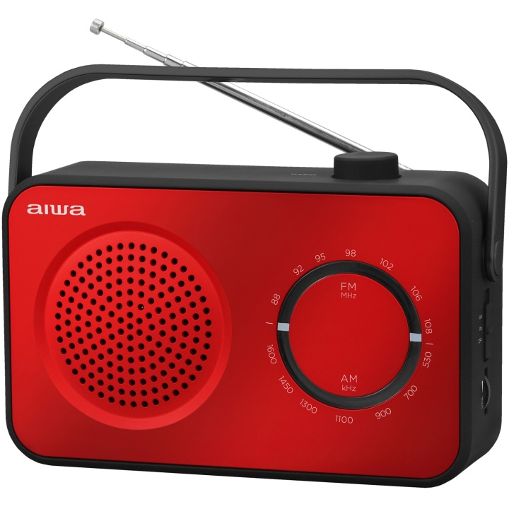 AIWA Analog radio Röd i gruppen HJEMMEELEKTRONIK / Lyd & billede / Hjemmebiograf, HiFi & Bærbar / Radio og vækkeure / Radio hos TP E-commerce Nordic AB (D13574)