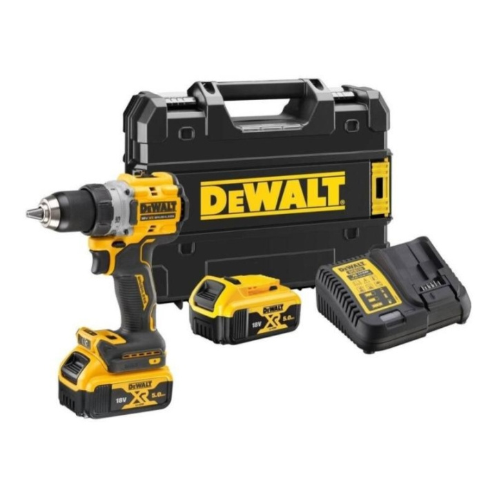 DeWALT [AI generated title] Dewalt Boremaskine 18V 2X5 0Ah Børsteløs Motor i gruppen HJEM, HUS & HAVE / Værktøj / Boremaskiner hos TP E-commerce Nordic AB (D13652)