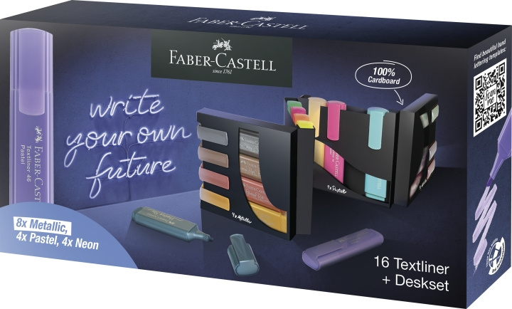 Faber-Castell Highlighter TL 46 skrivebordssæt (16 stk.) (254603) i gruppen SPORT, FRITID & HOBBY / Hobby / Mal & Tegn / Kuglepenne, Farveblyanter & Tuschpenne hos TP E-commerce Nordic AB (D13735)