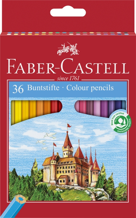 Faber-Castell Farveblyant Castle (36 stk.) (120136) i gruppen SPORT, FRITID & HOBBY / Hobby / Mal & Tegn / Kuglepenne, Farveblyanter & Tuschpenne hos TP E-commerce Nordic AB (D13738)