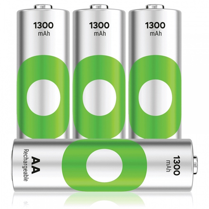 GP ReCyko NiMH 130AAHCE genopladelige batterier, 4-pak i gruppen HJEMMEELEKTRONIK / Batterier og opladere / Genopladelige batterier / AA hos TP E-commerce Nordic AB (D13745)