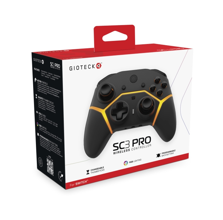 Gioteck SC3 PRO trådløs controller i gruppen HJEMMEELEKTRONIK / Spilkonsoller og tilbehør / Nintendo Switch / Tilbehør hos TP E-commerce Nordic AB (D13887)