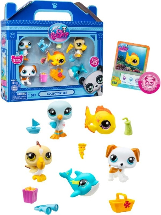 Littlest Pet Shop BEACH BESTIES COLLECTORS 5 PK (00517) i gruppen LEGETØJ, BØRN & BABY / Legetøj / Figurer, miniaturer og tilbehør hos TP E-commerce Nordic AB (D13896)