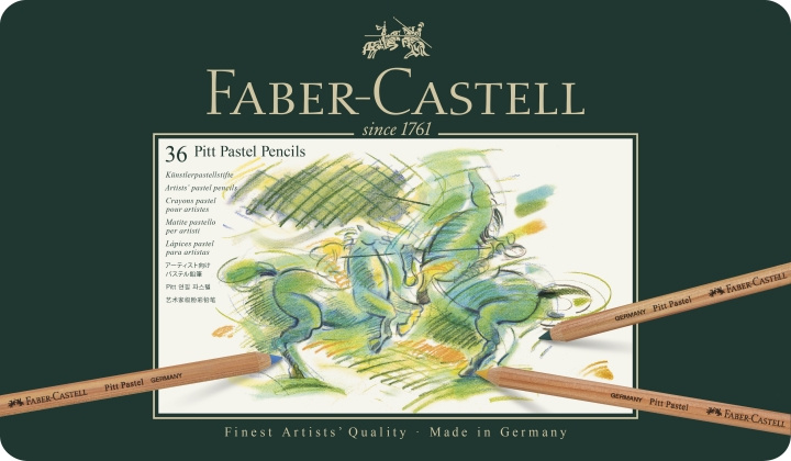 Faber-Castell Pitt Pastel Colour blyant, 36 stk (112136) i gruppen SPORT, FRITID & HOBBY / Hobby / Mal & Tegn / Kuglepenne, Farveblyanter & Tuschpenne hos TP E-commerce Nordic AB (D13998)