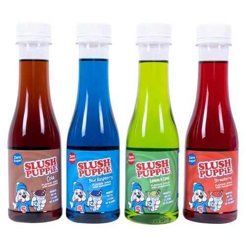 Fizz Creations SLUSH PUPPiE Zero Sugar 4-pak sirup - 180 ml i gruppen HJEM, HUS & HAVE / Køkkenredskaber / Vin & Drink Tilbehør hos TP E-commerce Nordic AB (D14003)