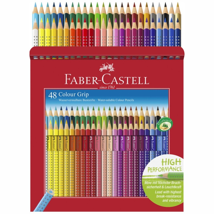 Faber-Castell Farveblyanter - papæske - 48 stk (112449) i gruppen SPORT, FRITID & HOBBY / Hobby / Mal & Tegn / Kuglepenne, Farveblyanter & Tuschpenne hos TP E-commerce Nordic AB (D14034)