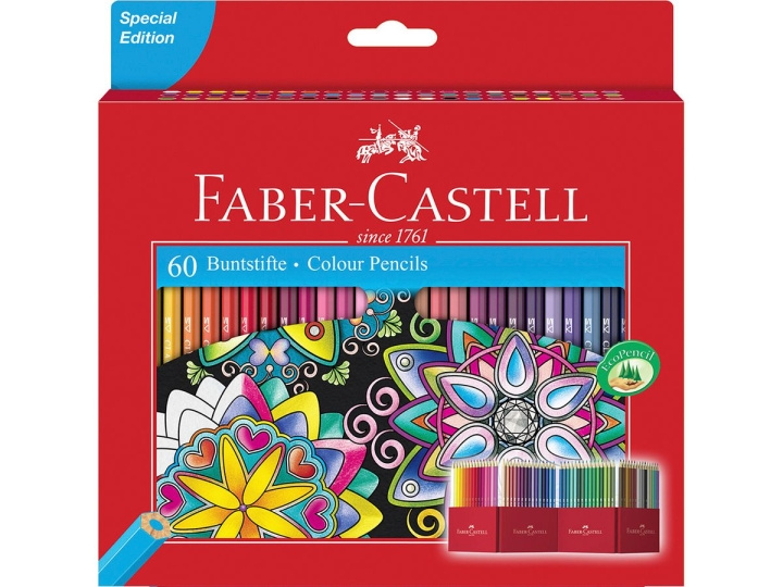 Faber-Castell Castle box Farveblyant med 60 stk i gruppen SPORT, FRITID & HOBBY / Hobby / Mal & Tegn / Kuglepenne, Farveblyanter & Tuschpenne hos TP E-commerce Nordic AB (D14128)