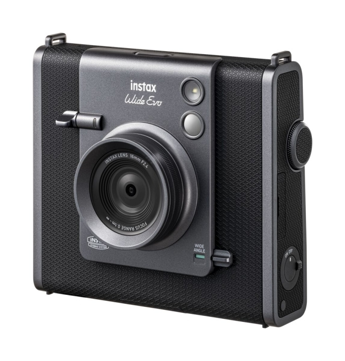 Fuji Instax Wide EVO sort hybridkamera i gruppen HJEMMEELEKTRONIK / Foto og video / Kamera hos TP E-commerce Nordic AB (D14287)