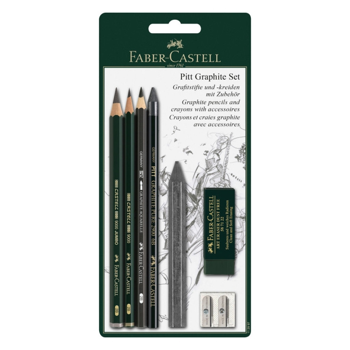 Faber-Castell PITT Graphite Master-sæt (112997) i gruppen SPORT, FRITID & HOBBY / Hobby / Mal & Tegn / Kuglepenne, Farveblyanter & Tuschpenne hos TP E-commerce Nordic AB (D14332)