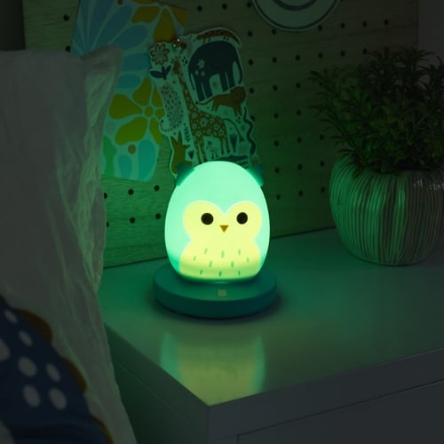 Fizz Creations Squishmallows - Mood Light - Winston the Owl - 11 cm i gruppen LEGETØJ, BØRN & BABY / Børneværelse / Belysning til børn / Bordlamper hos TP E-commerce Nordic AB (D14378)