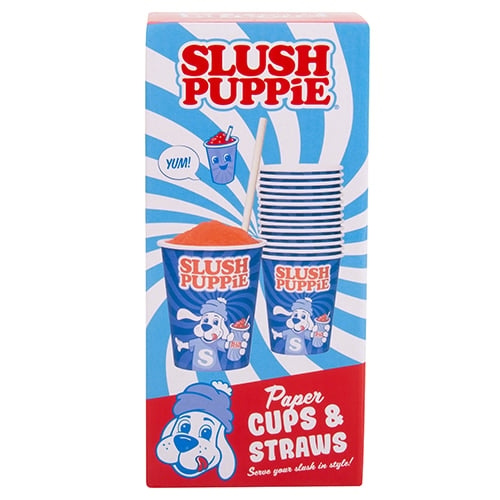 Fizz Creations Slush Puppie papirkopper (x 20) & sugerør i gruppen HJEM, HUS & HAVE / Køkkenredskaber / Vin & Drink Tilbehør hos TP E-commerce Nordic AB (D14389)