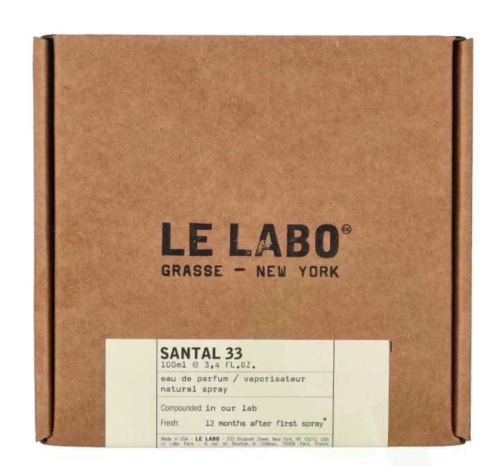 Le Labo Inc Le Labo Santal 33 Edp Spray 100 ml i gruppen SKØNHED & HELSE / Duft & Parfume / Parfume hos TP E-commerce Nordic AB (D14682)