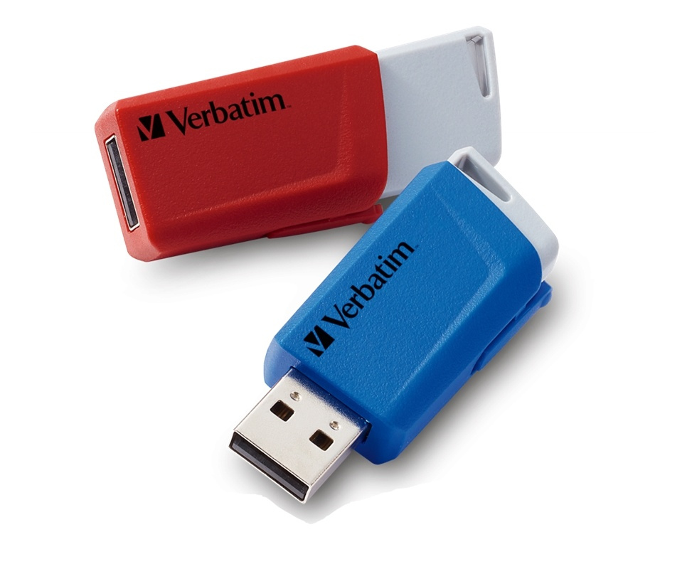 Verbatim N Click USB 3.0 2x 32GB Red & Blue nu